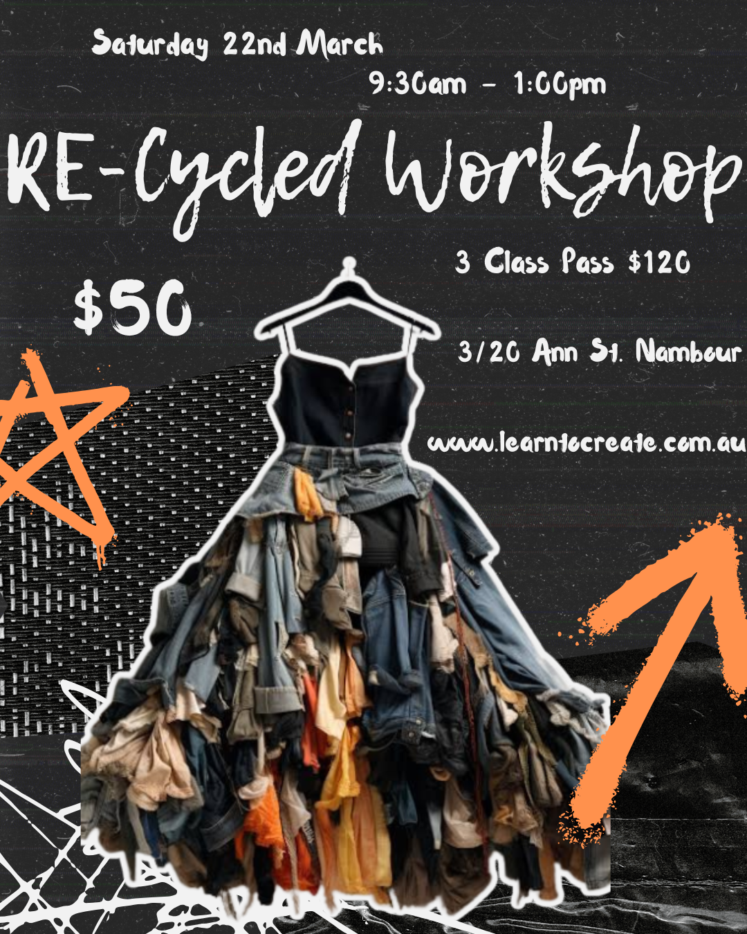 RE-Cycled Fashion Workshop - Sat. 22nd Mar.